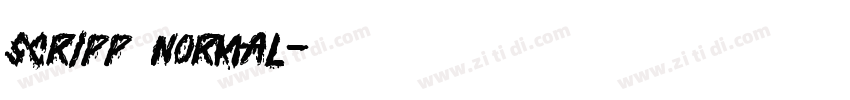 Scripp Normal字体转换 Scripp Normal字体转换